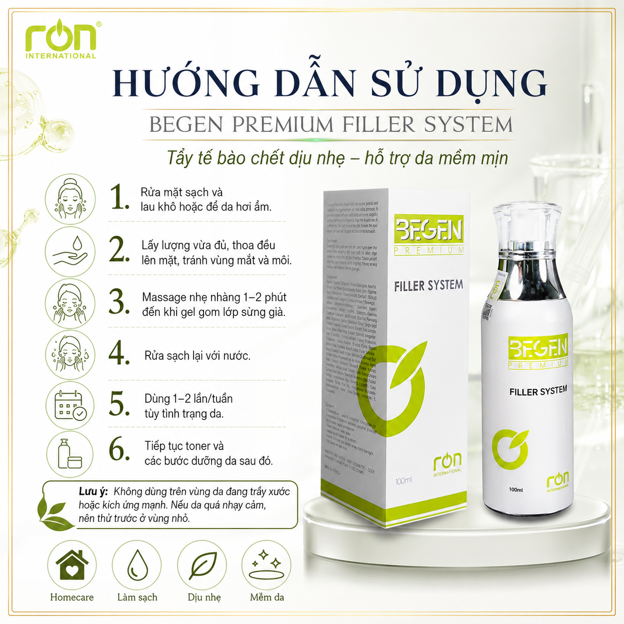 Tẩy Tế Bào Chết Mặt  (Begen Premium Filler System)100ml
